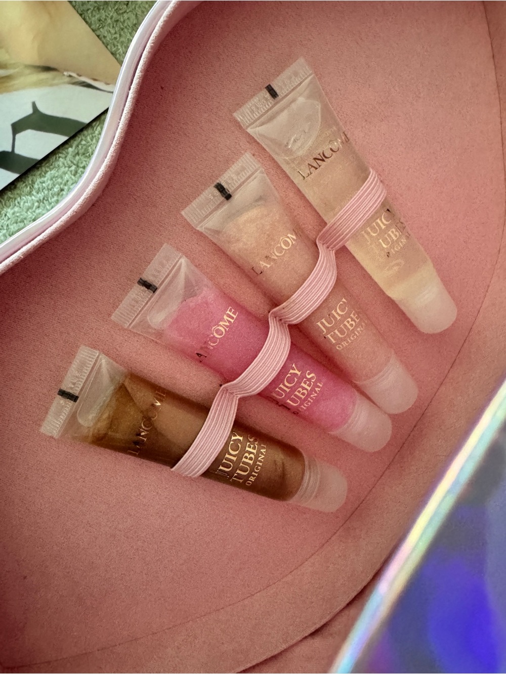 Lancôme Juicy Tubes 5 Lip Gloss Tube in Limited Edition Paris Hilton Lip Case 💋